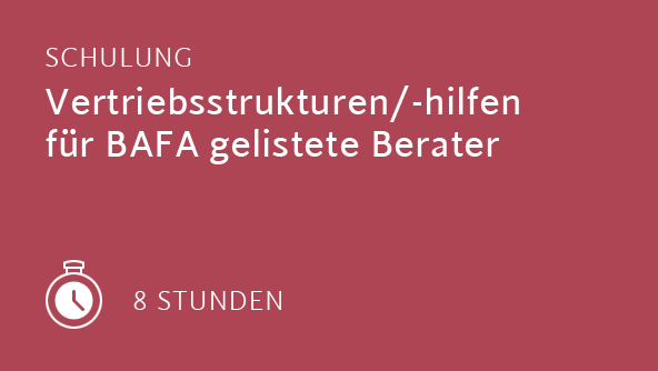 Vertriebsstrukturen/-hilfen für BAFA gelistete Berater