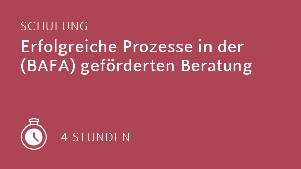 Erfolgreiche Prozesse in der (BAFA-) geförderten Beratung